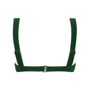 women's palma green terry bikini top with cups