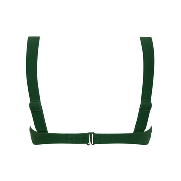 women's palma green terry bikini top with cups