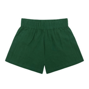 women's palma green linen beach short