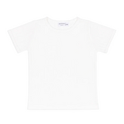 girls shell white pointelle shirt