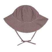 baby cocoa gingham sun hat