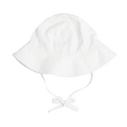 baby white sun hat