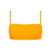 women's marigold terry bandeau bikini top