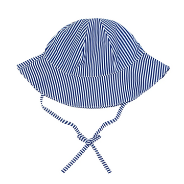 baby navy stripe sun hat