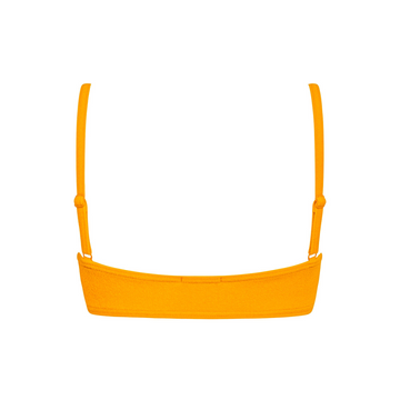women's marigold terry bandeau bikini top