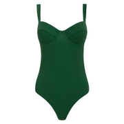 women's palma green terry one piece