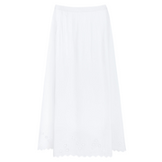 women's embroidered white skirt
