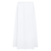 women's embroidered white skirt