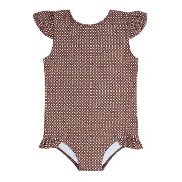 girls cafe flora cup sleeve rashguard one piece