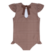 girls cafe flora cup sleeve rashguard one piece