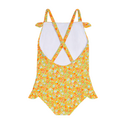 girls marigold floral crossback one piece