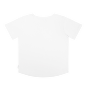 unisex white short sleeve henley