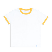 unisex white ringer tee