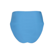women's cerulean blue high waist bikini bottom