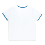 women's white ringer tee