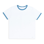 women's white ringer tee