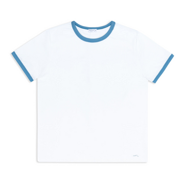 women's white ringer tee