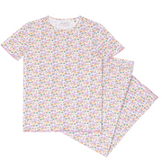 women's orchid floral pima pajamas set