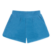 women's cerulean french terry short