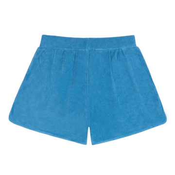 women's cerulean french terry short