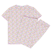 women's orchid floral pima pajamas set