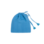 women's cerulean linen tie skirt