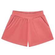 women's sailor red french terry shorts