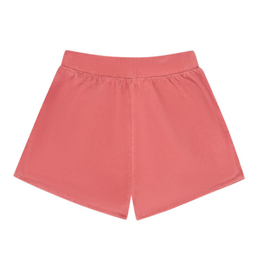 women's sailor red french terry shorts
