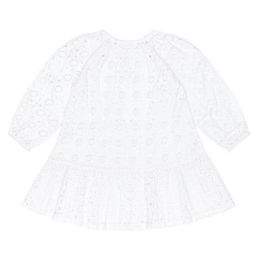 girls white embroidered coverup