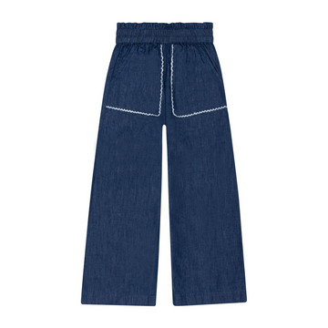 girls deep chambray pants