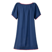 women's navy cotton coverup