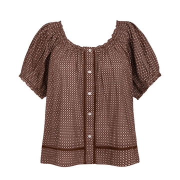women's cafe flora top