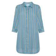 women's isla blue stripe coverup