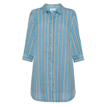 women's isla blue stripe coverup