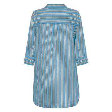 women's isla blue stripe coverup