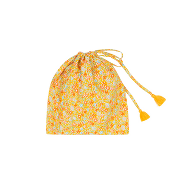 women's marigold floral pareo