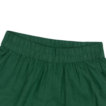 women's palma green linen pants