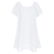 women's white eyelet coverup