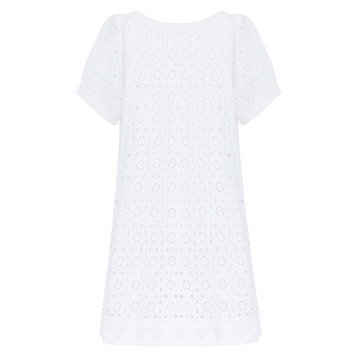 women's white eyelet coverup