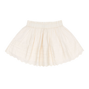 girls cream schiffly skirt
