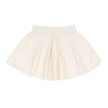 girls cream schiffly skirt