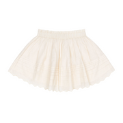 girls cream schiffly skirt