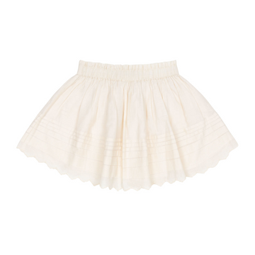 girls cream schiffly skirt