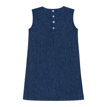 girls deep chambray dress
