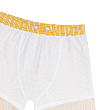 men's marigold stripe boardie