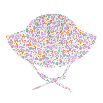 baby orchid floral sun hat