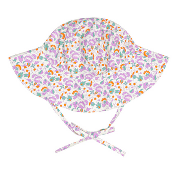 baby orchid floral sun hat