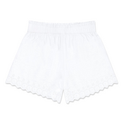 women's white schiffly shorts