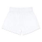 women's white schiffly shorts