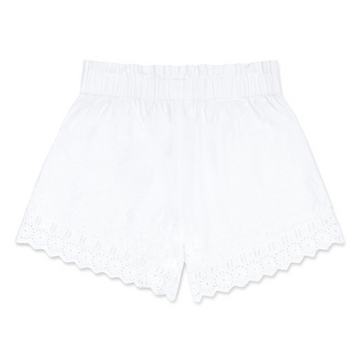 women's white schiffly shorts